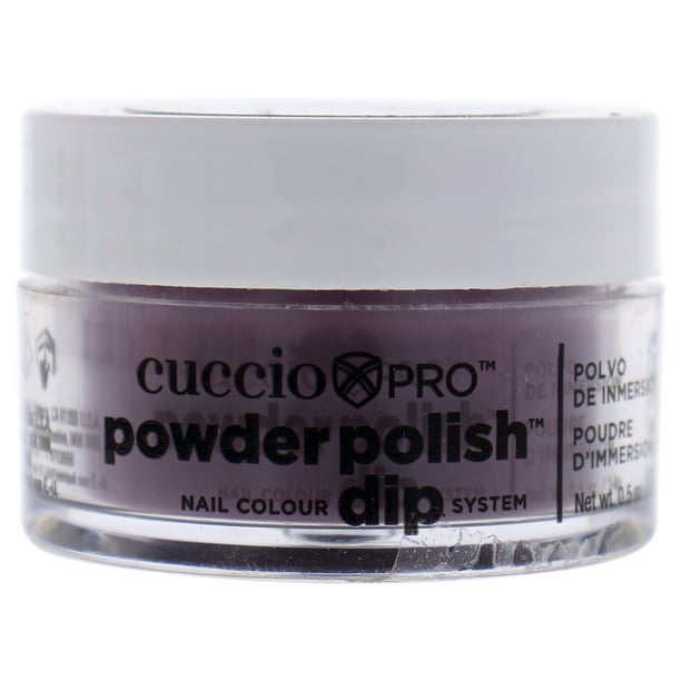 Polvo de uñas Cuccio Pro Powder Polish Nail Colour Dip System - Plum with Black Undertones Nail Powder Dama 0.5 oz