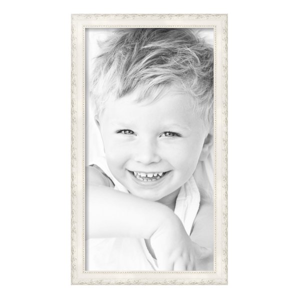 ArtToFrames 14" x 26" Classic White Picture Frame, 14x26 inch White Wood Poster Frame (WOM-5004),  Pack