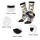 thumbnail image 5 of Balery Exotic Blue Cat Calcetas Largas con Estampado para Hombre y Mujer – Suaves y Transpirables, Talla Única (US 5-11), 5 of 6