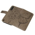 thumbnail image 7 of Galaxy A01 Wallet Case, Embossed Butterfly PU Leather Credit Card Holder Slots Full Body Protection Kickstand Flip Folio Shockproof TPU Phone Cover for Samsung Galaxy A01,Gray, 7 of 7
