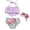 Purple mermaid, variant on Newborn Baby Girl 3Pcs Bikini with Tassels Mermaid Bowknot Swimwear Toddler Bathing Suit