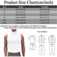 thumbnail image 3 of Tank Tops for Men Turtleneck Solid Color Summer, Sleeveless Undershirt for Workout Muscle Gym Athletic, White M, 3 of 6
