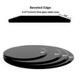 thumbnail image 7 of 32" Inch Round Tempered Glass Table Top black Glass 1/2" Inch Thick Beveled Polished Edge, 7 of 7