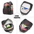 thumbnail image 5 of FORMRS Mini Backpack Purse for Women Travel Daypack Casual Shoulder Bag, UFO with Hearts Pattern, 5 of 7