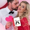 thumbnail image 4 of SeekLGT Funny Couples Valentine Card with Gold Foil Envelope & Sticker Cute Handwritten Love Greeting Card for Anniversary Birthday Everyday Surprise, 4 of 5