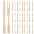 thumbnail image 1 of CIMAXIC Party 250pcs Fruit Forks Mini Forks Appetizer Forks Dessert Forks Bamboo Picks Fruit Fork Set For Home Appetizer Picks Cake Picks Fruit Forks For Party,3.54"X0.24"X0.04", 1 of 5