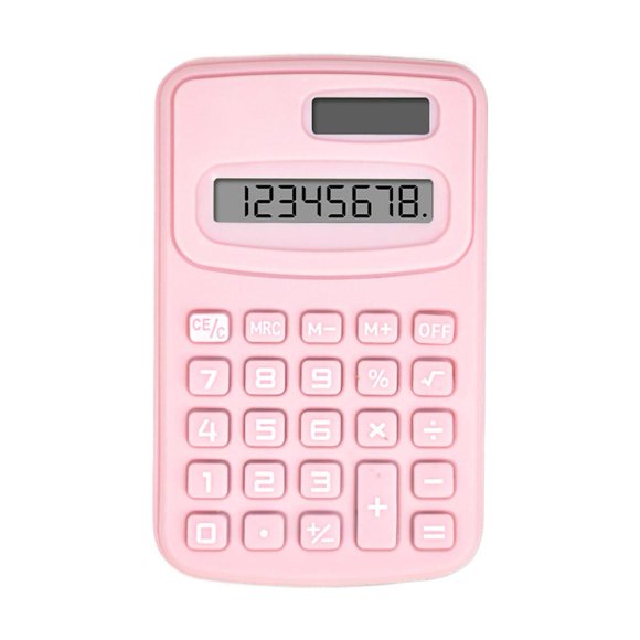 Lttoisl Calculatrice de Bureau Portable, Mini Calculatrice Standard de Base pour Bureau avec Grand Écran LCD, Design Compact aux Couleurs Tendance pour Comptables, Enseignants, Étudiants, 10x6,3 cm