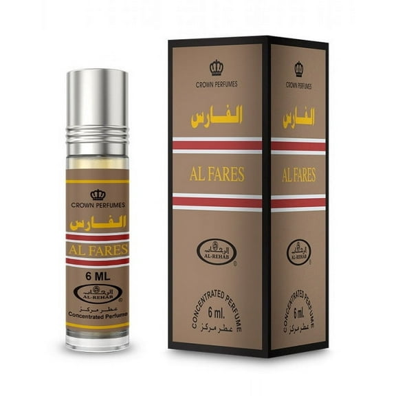 (6-PACK) Al Rehab Al Fares Concentrated Perfume Oil Roll On 6 ml (0.20 Fl Oz)