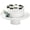 10", variant on 13 Inch Ceramic Cake Stand with Pedestal - White Round Cake Plate for Dessert Table Display, Elevated Cupcake Stand for Wedding, Birthday,  Shower,  Party, Holiday Entertaining