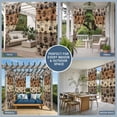 thumbnail image 5 of 1 Panel Outdoor Curtains for Patio Waterproof 54"x108" Brown Beige Weatherproof Privacy Outsides Curtains, Rustic Farmhouse Dog Paw Vintage Grommet Thermal Drapes for Cabana Porch Pergola, 5 of 8
