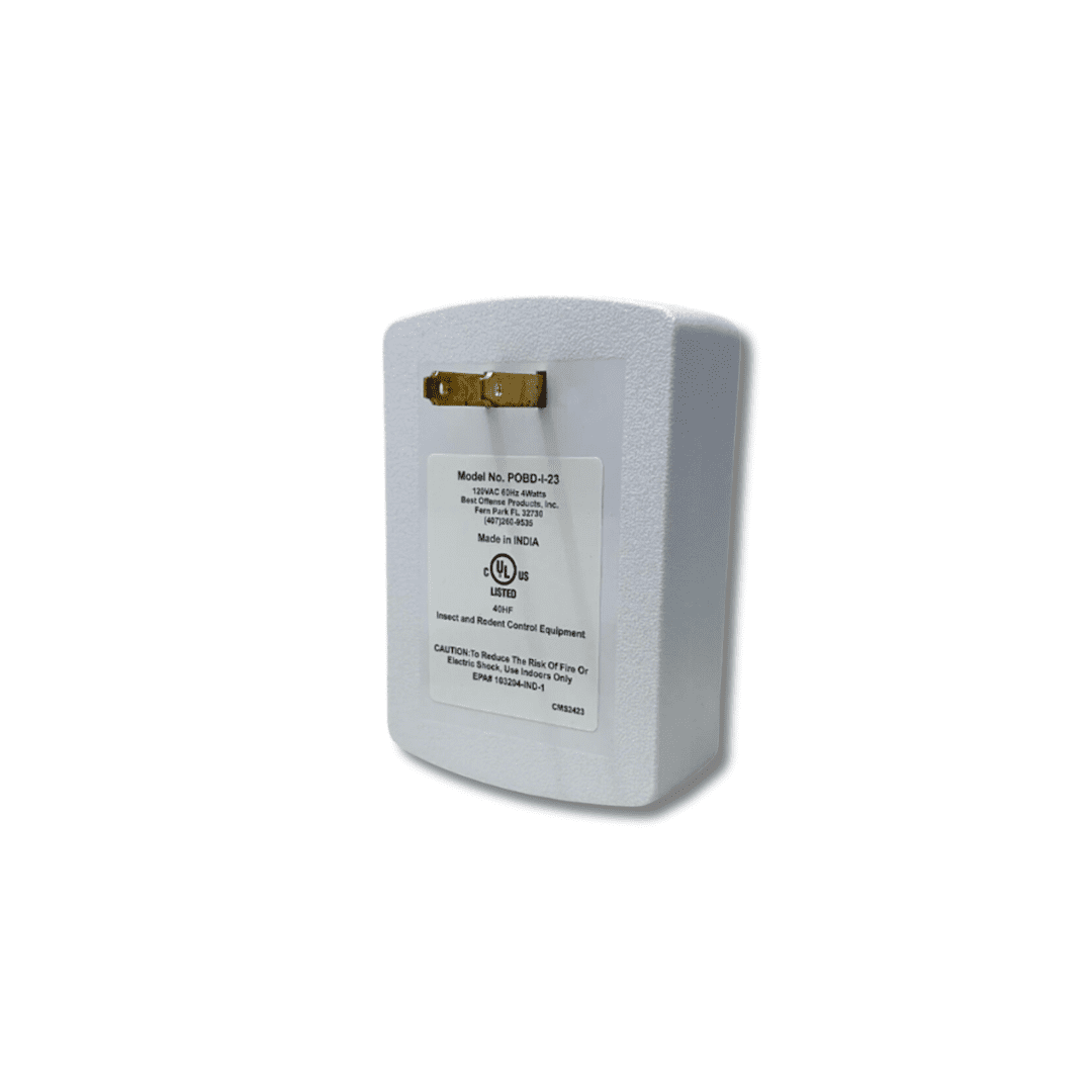 PEST OFFENSE - Original Ultrasonic Rodent Insect Traps Repeller Set (Pousa-fl-01) - White 2 Pack