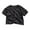 Black, variant on Ohufall Kid Tops For Boys Girls Summer Solid Color T-shirt Casual Round Neck Top T-shirt With Pocket ,2-10 Years