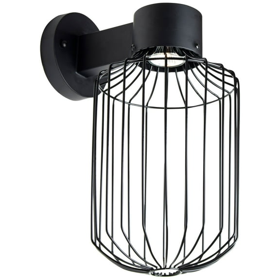 SULTANA-C-WALL-LED-BK-Besa Lighting-Sultana - 15.2 Inch 4W 1 LED Cylinder Wall Sconce-Black Finish
