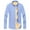 Blue, variant on Kaemgyyd Men's Sherpa Lined Shirt Long Sleeve Button down Winter Warm Tops Classic Solid Color Collar Coat with Pockets