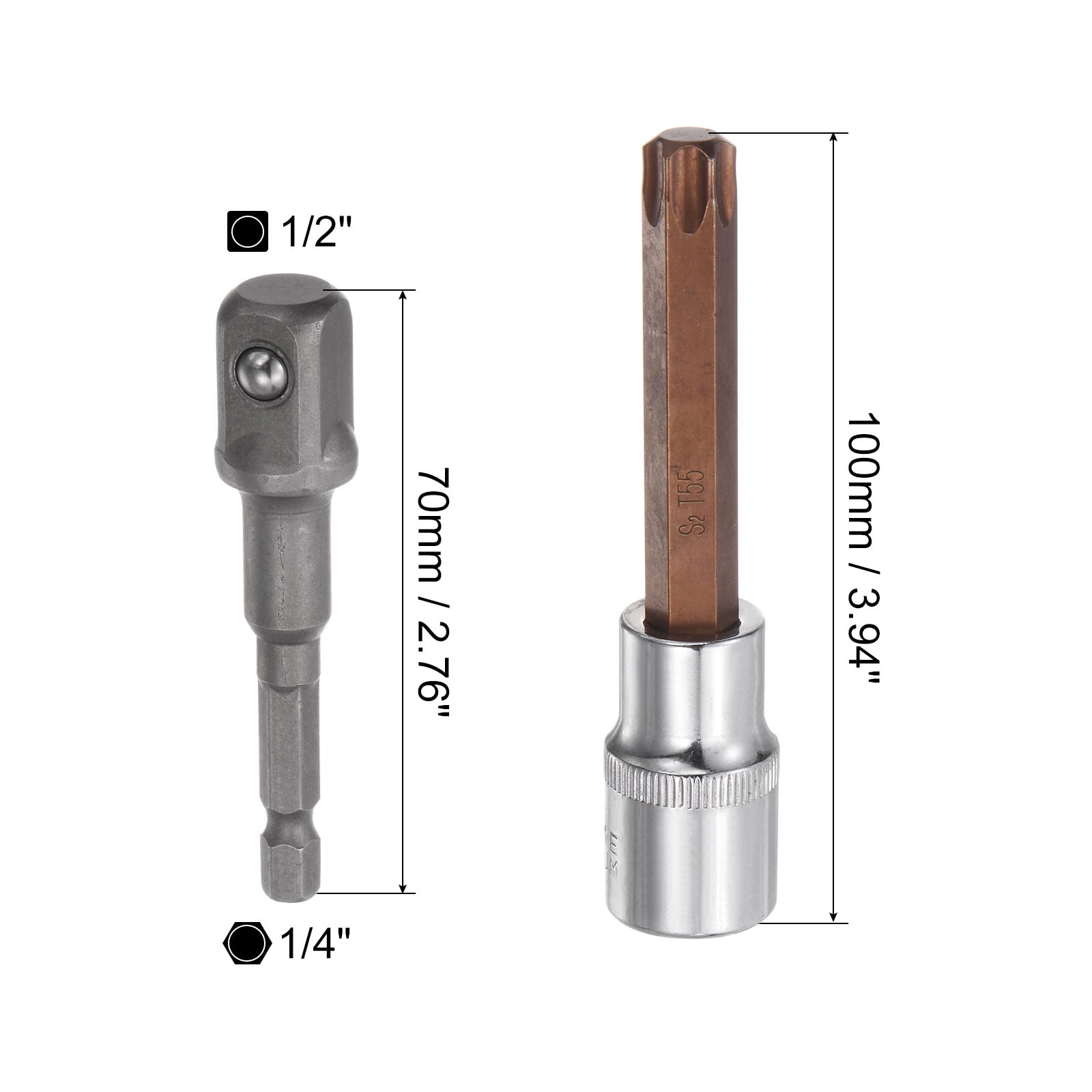 T27 Torx Bit Socket, 1/2