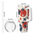 thumbnail image 4 of 40zo Ice Bar Cup With Handle Double Insulation Large Capacity Rust Prevention For Daily Travel And Other Scenes Independence Day Theme Star (2), 4 of 8
