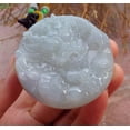thumbnail image 3 of Certified Hand Carved Icy Green Lavender Natural Myanmar Burma A Jade jadeite Circle Dragon Bead Beads Pendant Necklace, 3 of 8