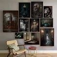 thumbnail image 2 of Impresiones de póster de arte de la Academia oscura para galería, decoración de sala de estar, Cráneo gótico, Casa Encantada, fantasma, novia, pintura en lienzo, arte de pared, 2 of 4