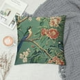 thumbnail image 2 of BCIIG Bird Flower Floral Euro Sham Pillow Covers Chinoiserie Case Asian Animal Throw Aqua &amp; Green Cushion Cover  Decorative Pillowcase Home Decor for Couch Sofa Bed Car 22x22in, 2 of 5