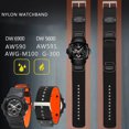 thumbnail image 2 of Correa de reloj de nailon para G-shock DW5600 AW-591MS AW-590 AWG-M100/101 G-300 GW-5000 5035 GW-M5610 Correa de reloj Pulsera de lona 16 mm, 2 of 5