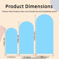 thumbnail image 2 of Arch Backdrop Cover Set of 3 (7.2/6/5 ft) Wedding Arch Cover Spandex Arched Stand Covers Stretchy Backdrop for Birthday Balloon Party Graduation Decoration Wedding, 2 of 8