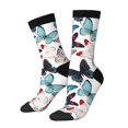 thumbnail image 1 of Balery Butterfly Calcetas Largas con Estampado para Hombre y Mujer – Suaves y Transpirables, Talla Única (US 5-11), 1 of 6