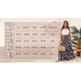 thumbnail image 6 of Cueply Women's Plus Size Casual High Waist Tie Front Long Skirts with Pockets Flowy Summer Pleated Tiered Elastic Skirt, 6 of 9