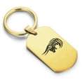 thumbnail image 1 of Stainless Steel Tribal Taurus Zodiac (Bull) Dog Tag Keychain Circle Ring, 1 of 2
