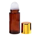 thumbnail image 2 of hgiogi Amber Roll On Bottles With Plastic Roller Balls 4oz, 2 of 4
