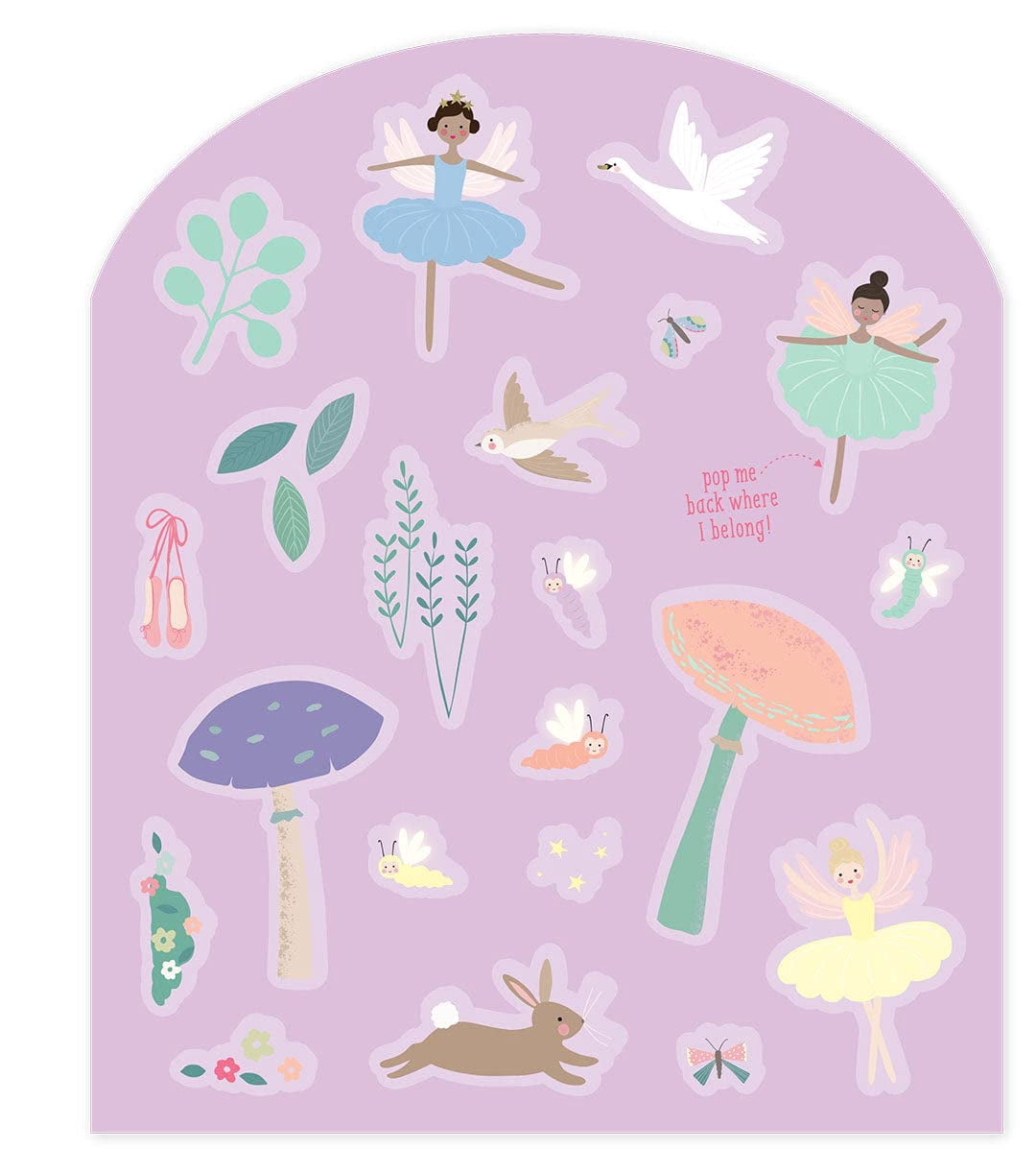 Floss & Rock Enchanted Stick and Play Kids Activity Book with 50 Reusable Stickers