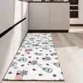 thumbnail image 4 of White Cow Strawberry Milk Jar Pattern Kitchen Rug Mat,Kitchen Runner Rugs Non Skid Washable,Decorative Kitchen Floor Mats for Kitchen,Sink,Laundry,17"X47", 4 of 5