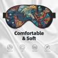 thumbnail image 5 of Uemuo Stained Glass Eagle USA Pattern Sleep Eye Mask - Light Blocking Sleep Mask Blocking Out Light Perfectly, Soft and Comfortable Night Eye Mask, Eye Blinder, 5 of 7