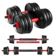thumbnail image 4 of FONDOTIN 1 Set Adjustable Dumbbell Weight Set PE Red for Gym Training, 4 of 5