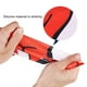 thumbnail image 3 of Gorro de natación de silicona para jóvenes niños niñas sílice de alta elasticidad resistente al agua pez de dibujos animados mantiene el cabello limpio y seco rojo ANGGREK  Otros, 3 of 8