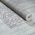 thumbnail image 5 of Ottomanson Diagona Geometric Cubes 8x10 Area Rug, 7'8" x 9'8", Ivory/Gray, 5 of 7