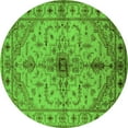 thumbnail image 1 of Ahgly Company Indoor Round Oriental Green Industrial Area Rugs, 8' Round, 1 of 4
