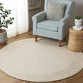 thumbnail image 2 of SAFAVIEH Ebony Janie Bordered Area Rug, Ivory/Beige, 6' x 6' Round, 2 of 10