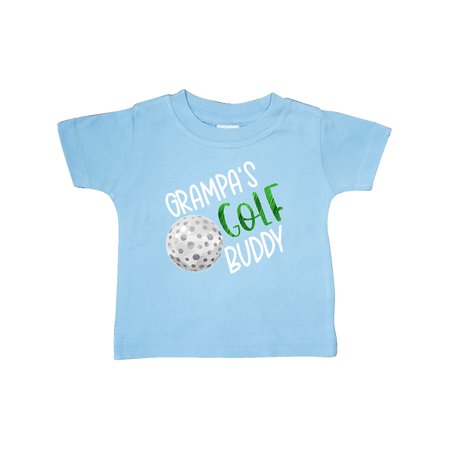 

Inktastic Grampa s Golf Buddy with Golf Ball Gift Baby Boy or Baby Girl T-Shirt