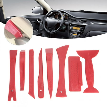 

ESTINK Car Panel Remover 8pcs Car Interior Trim Removal Tool Kit Panel Audio Dashboard Remover Installer Set Car Trim Disassembly