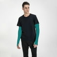 thumbnail image 5 of Easygdp Teal Adult Ice Silk Sunscreen Arm Cover with Thumbhole, Cooling Compression Arm Cover for Running, 5 of 8