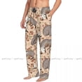thumbnail image 3 of Mens Woman Casual Pajama Long Pant Loose Elastic Waistband Cute Opossum And Roses Cozy Sleepwear Home Lounge Pants, 3 of 7