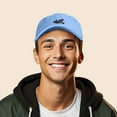 thumbnail image 3 of Dalix Jet Fighter Embroidered Cap Cotton Baseball Hat Airplane Jet Men in Light Blue, 3 of 5