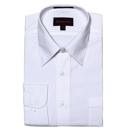 Dimension - Long Sleeve Business Dress Shirt Regular Fit One Pocket ...
