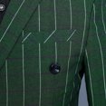 thumbnail image 4 of Stamzod Men's Vertical Stripe Tuxedo Blazer Suits Slim Fit Double-Breasted Suit Jacket one Button Vest And Pants Sets Vintage formal Prom Dinner Suits on Sale, 4 of 6
