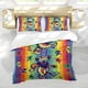 thumbnail image 5 of Osos Bailarines Conjunto de sábanas temático, trío de piezas, cómodo y amigable con la piel, diseño único, regalo de decoración para el hogar para familiares, amigos y fans,173cm *218cm, 5 of 6