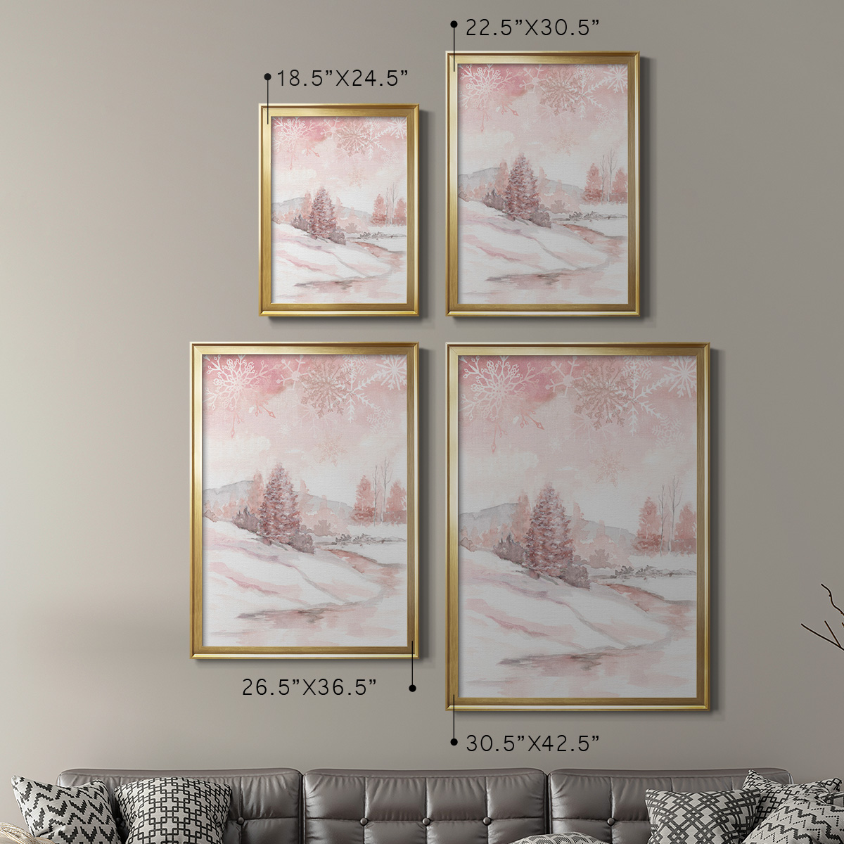 Blush Winter Premium Framed Print - Ready to Hang