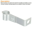 thumbnail image 3 of Uxcell L Shaped Standoff Pipe Clamp Strap Right Angle Pipe Support 80mm Fit 3/4" Pipe, 3 of 4