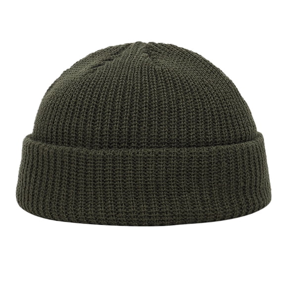 Hontri Baseball Cap Fashion Unisex Keep Warm Winter Casual Knitted Hat Wool Hemming Hat Ski Hat, Female Green One Size