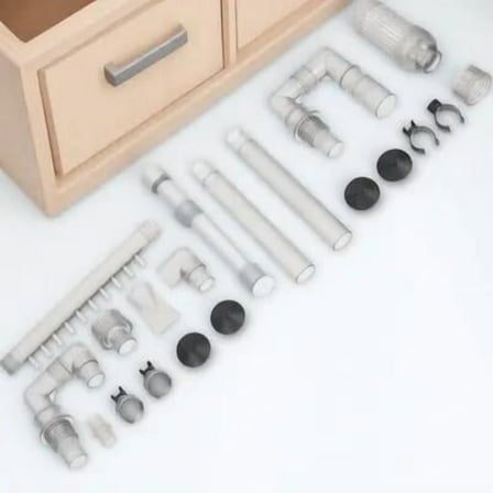 MEIBUTYUP Aquarium External Filter Tube Set, Grey Plastic Fish Tank Water Tubing for Efficient Filtration