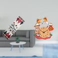 thumbnail image 2 of Camino de mesa navideño,Camino de mesa navideño de temporada para cocina de invierno,Reloj de pared,Reloj de pared silencioso para amantes de los gatos,Bonito reloj de pared para dormitorios, 2 of 8